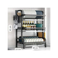 3-layer Kitchen Rack - Black