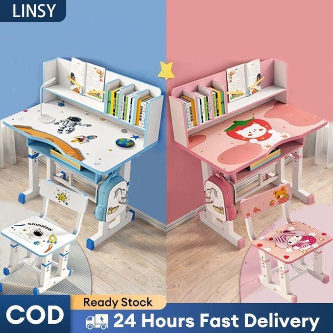 LINSY Kids' Adjustable Study Desk & Chair Set