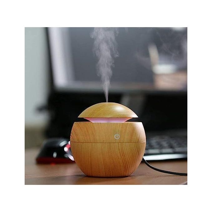 Ultrasonic Wood Grain Humidifier and Essential Oil Diffuser