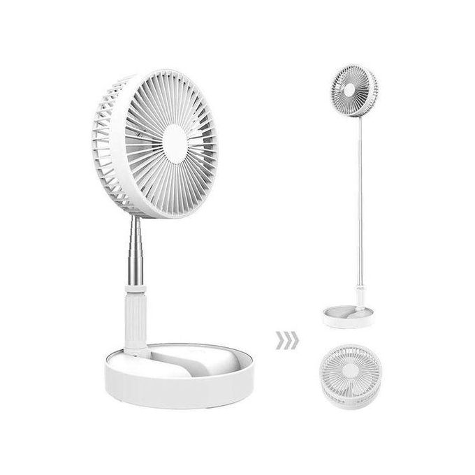 Foldable and telescopic rechargeable fan