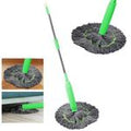 Twist-and-Squeeze Microfiber Round Mop