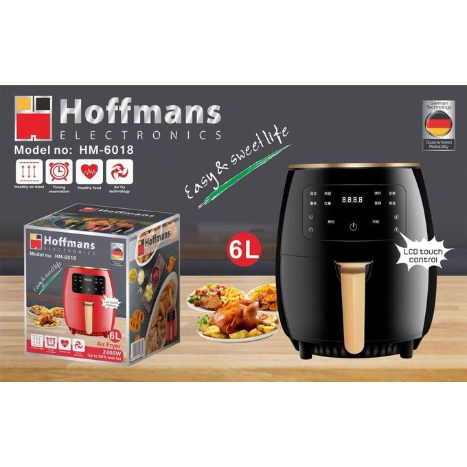 Hoffmans Electronics 6L Digital Air Fryer (HM-6018) – 2400W