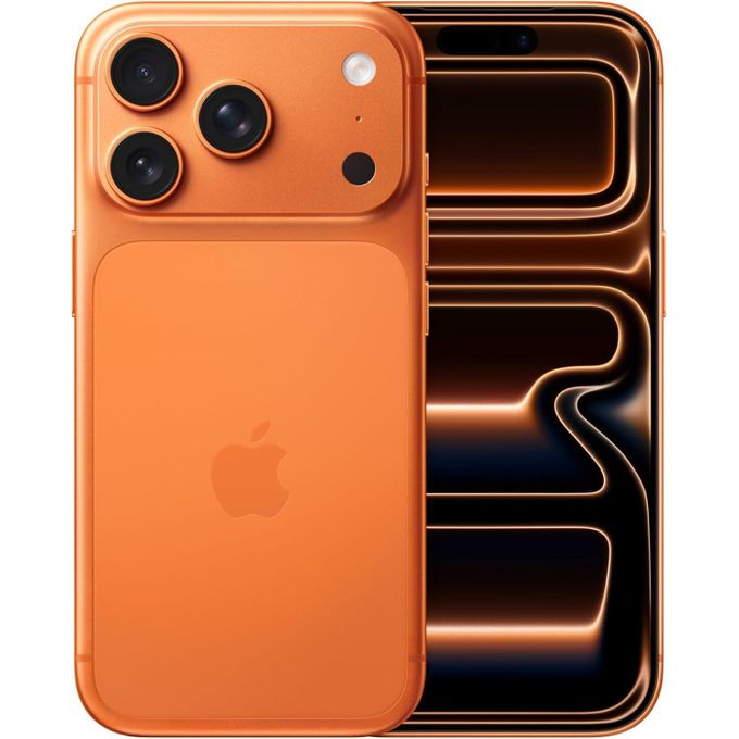 Apple iPhone 17 Pro - 6.3" 12GB RAM 256GB ROM 48MP 3998mAh - Cosmic Orange and white