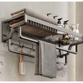 Multifunctional Wall-Mounted Bathroom Organizer (Towel rack)