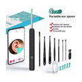 Ear Wax Removal with Ear Spoons, 1080P HD Camera, Bluetooth & WiFi – Smart Ear Wax Remover- Visual Ear Cleaner Otoscope for iPhone & Android