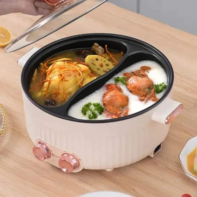 Electric partioned cooker 6L