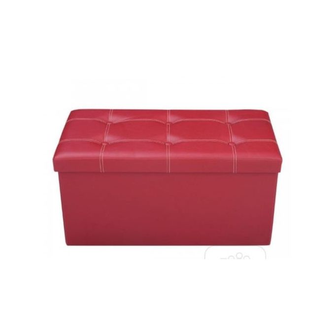 Collapsible storage ottoman bench