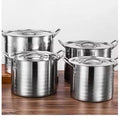 Heavy-Duty Stainless Steel Stockpot Set