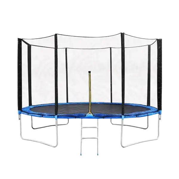 Premium Heavy-Duty Outdoor Trampoline with Safety Enclosure & Basketball Hoop (12 FT, 10 FT)