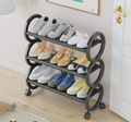 Modern Rolling Shoe Rack – Space-Saving Multi-Tier Storage Organizer