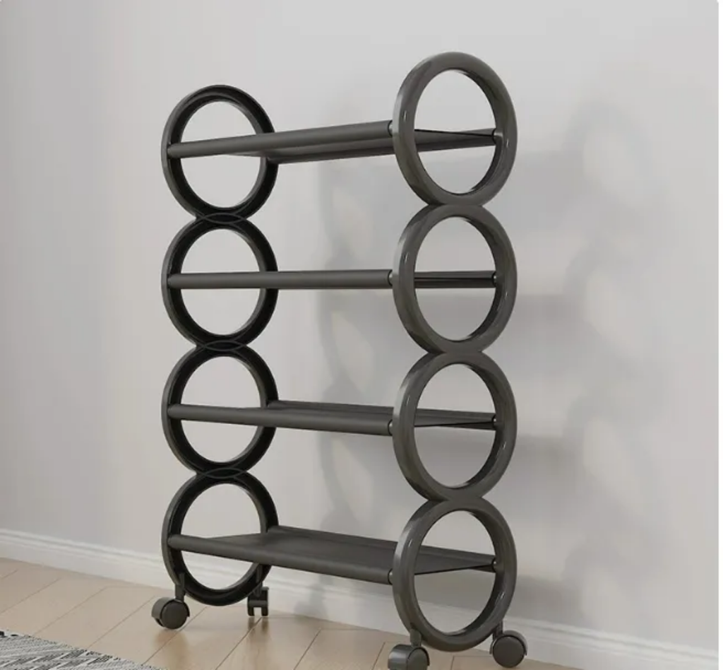 Modern Rolling Shoe Rack – Space-Saving Multi-Tier Storage Organizer