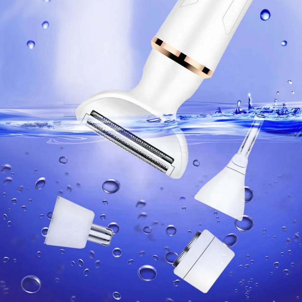 4-in-1 Rechargeable Women's Electric Shaver & Personal Grooming Kit