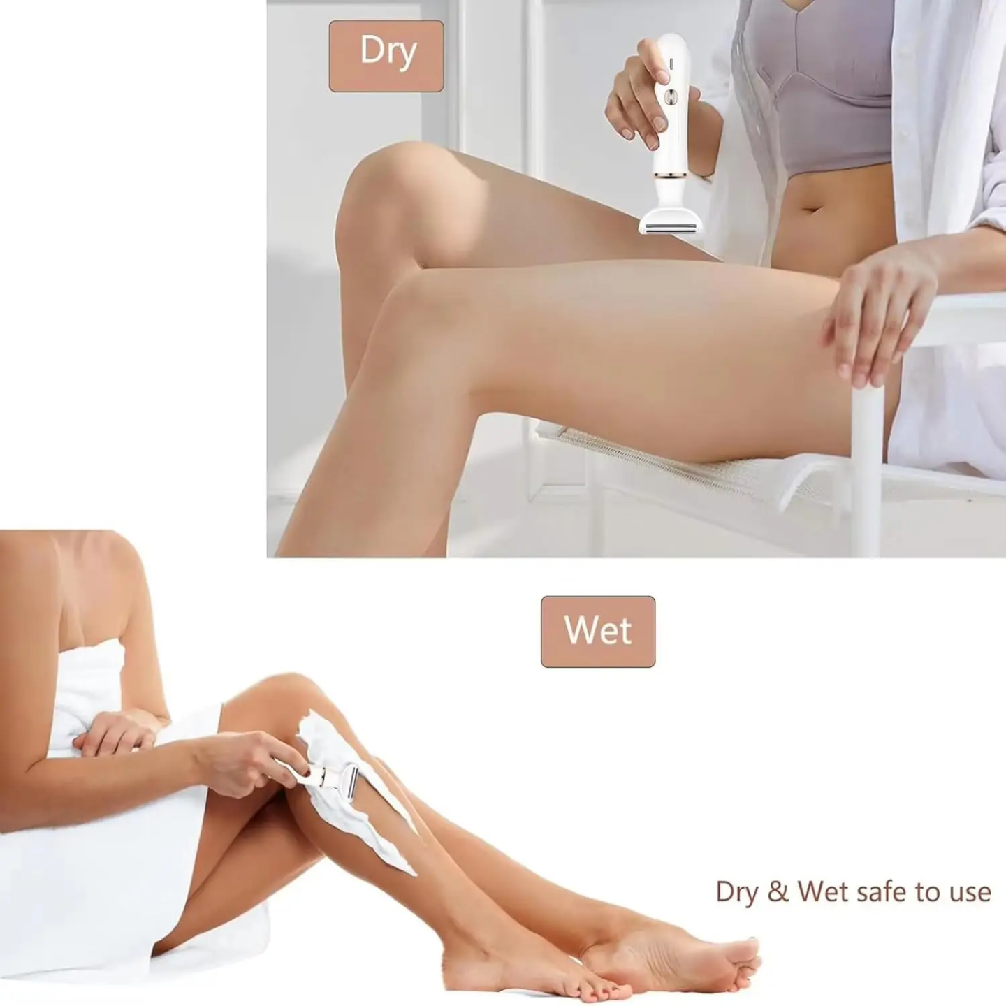 4-in-1 Rechargeable Women's Electric Shaver & Personal Grooming Kit