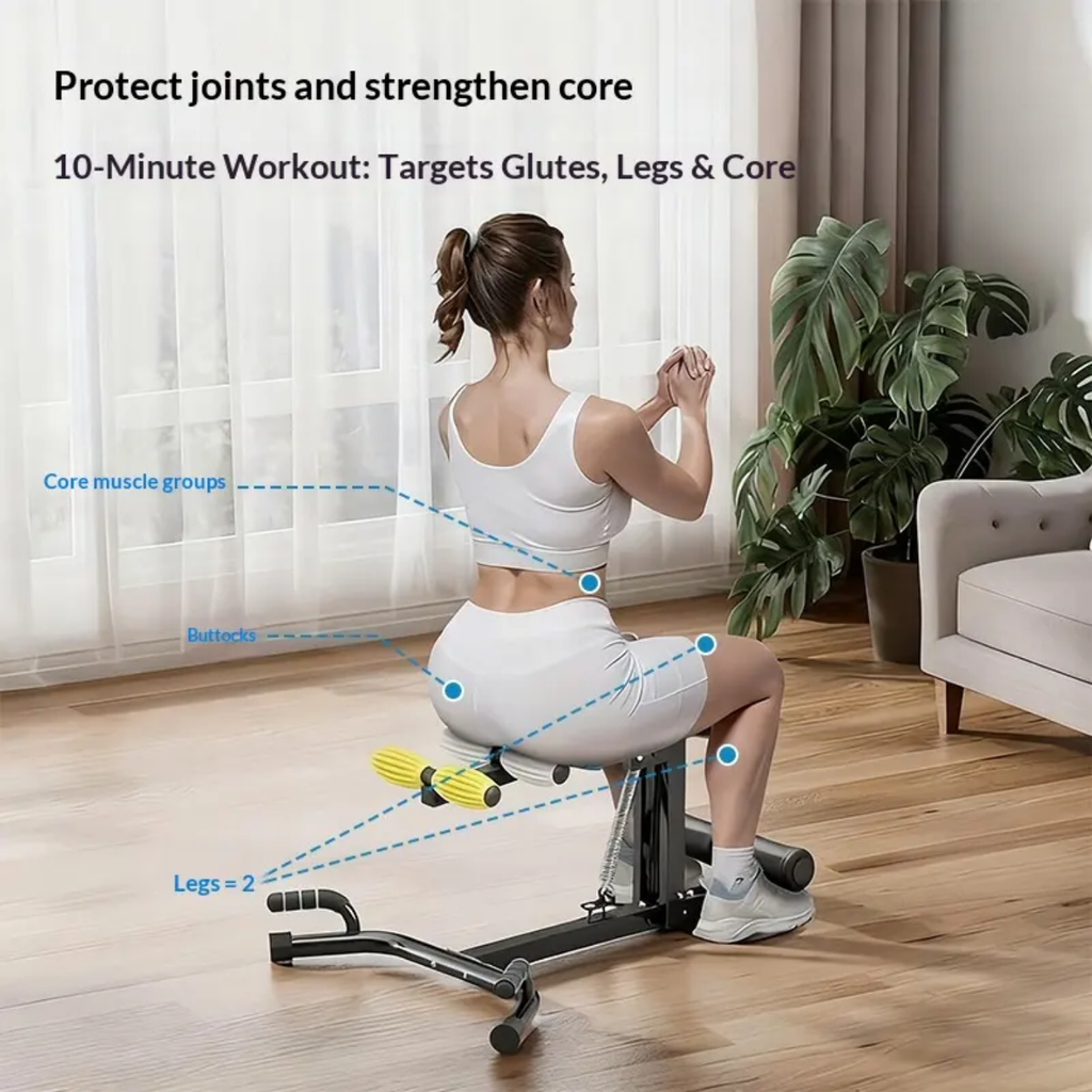 Multi-Functional Sissy Squat & Core Fitness Workout Station