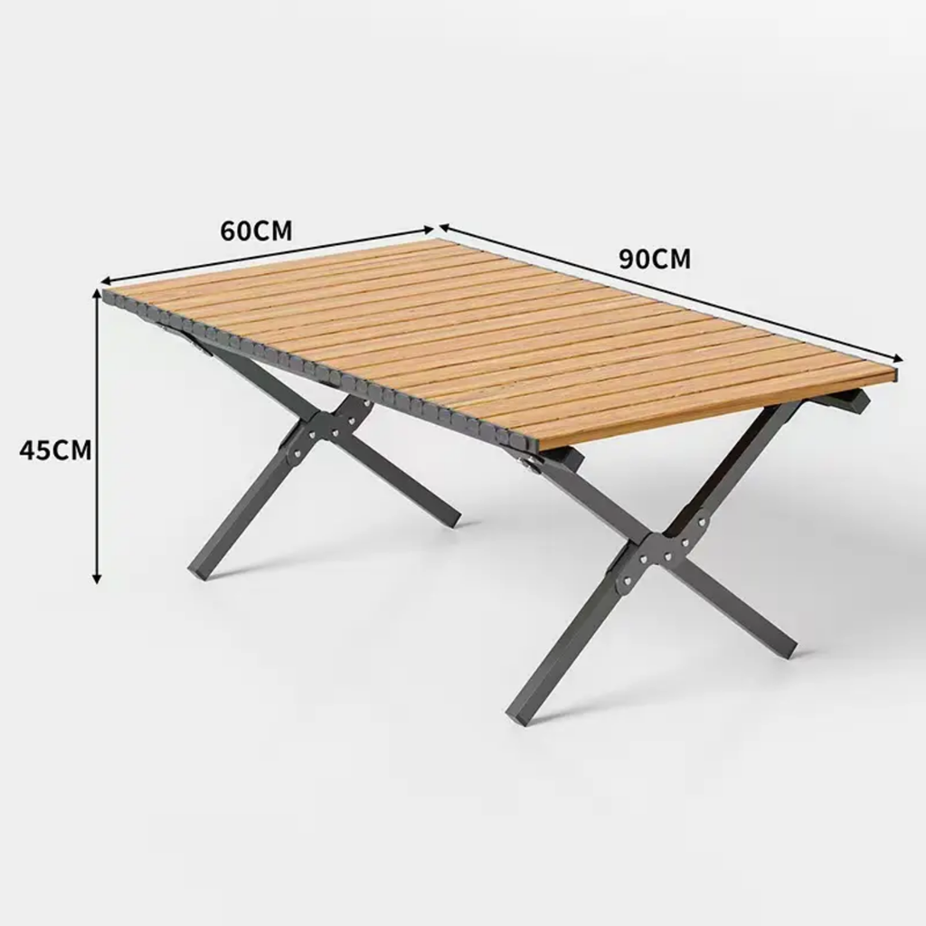 Foldable Wooden Outdoor Camping & Picnic Table (90cm x 60cm)