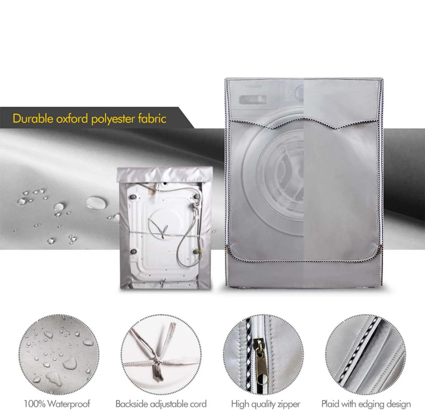 Waterproof Washing Machine Dust & Sun Cover