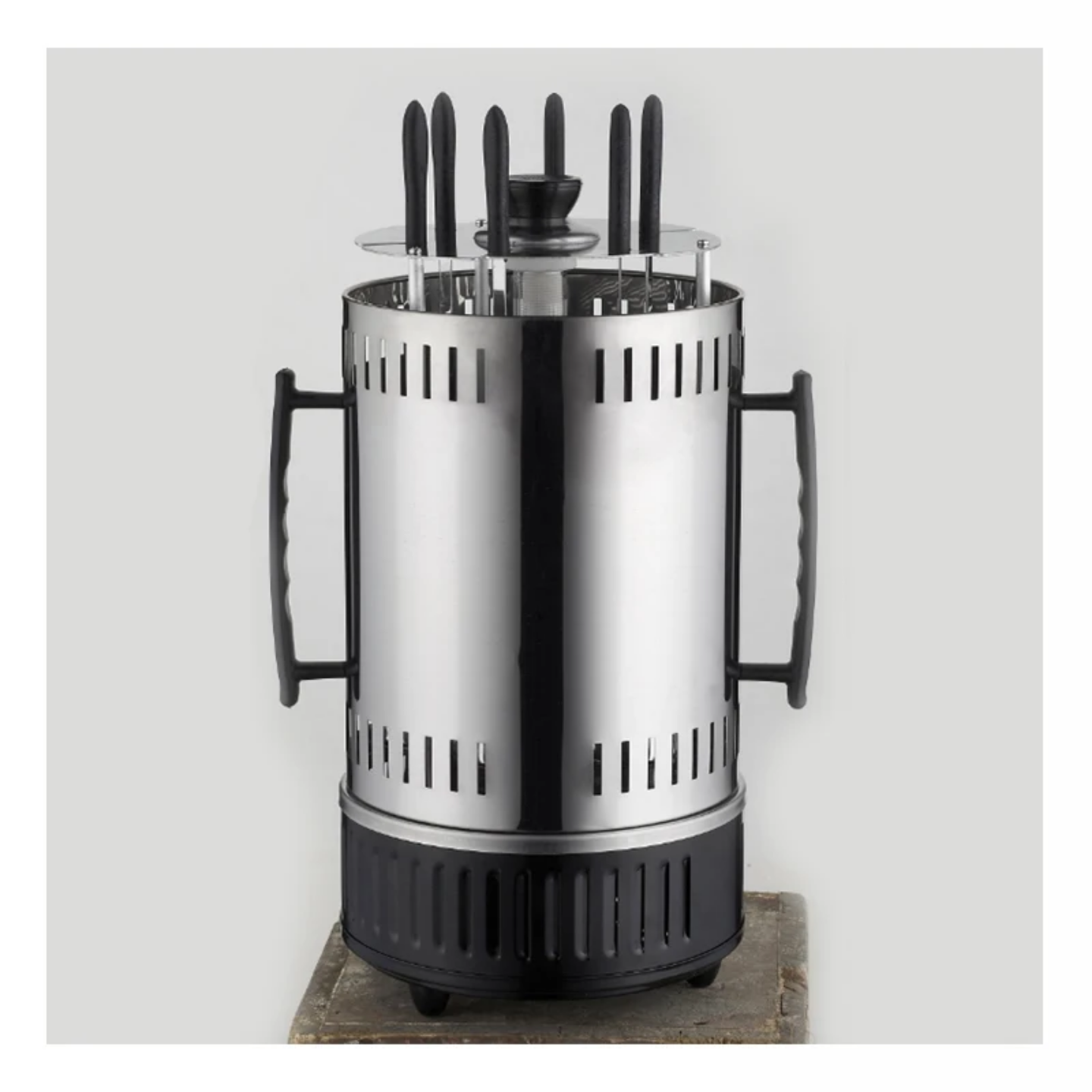 Vertical Electric Rotating Skewer & Barbecue Grill Machine