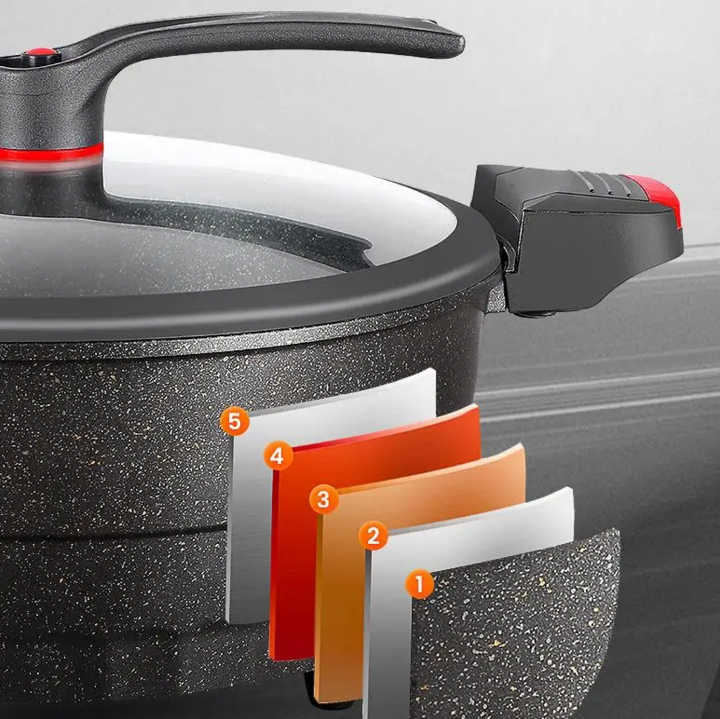 Multi-Functional Electric Hot Pot & Multi-Cooker with Steamer Tray