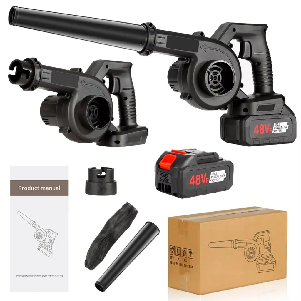 48VF Cordless Electric Air Blower & Dust Vacuum Tool