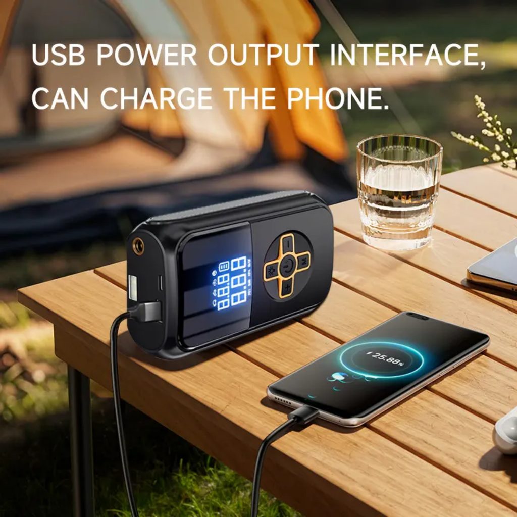 Portable Electric Air Pump & Digital Smart Tire Inflator