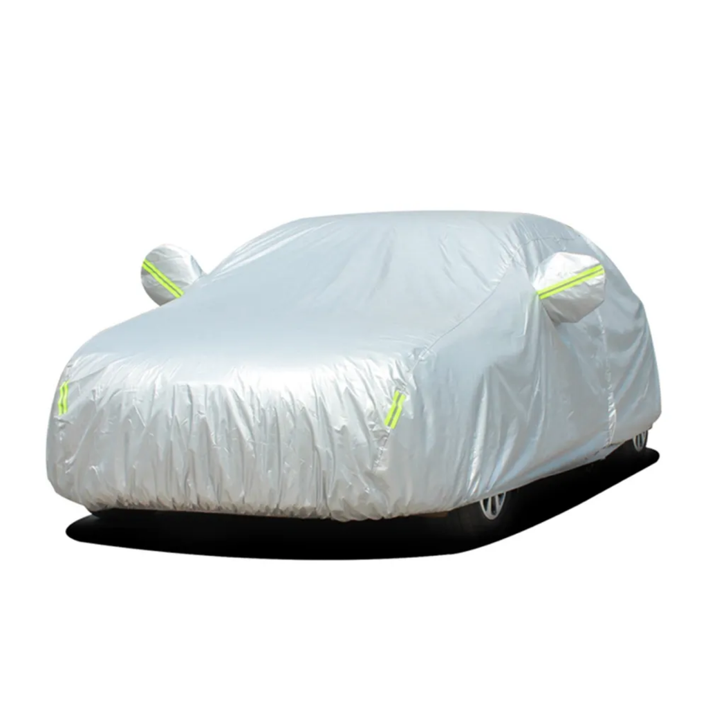 All-Weather Reflective Full Car Cover with Mirror Pockets