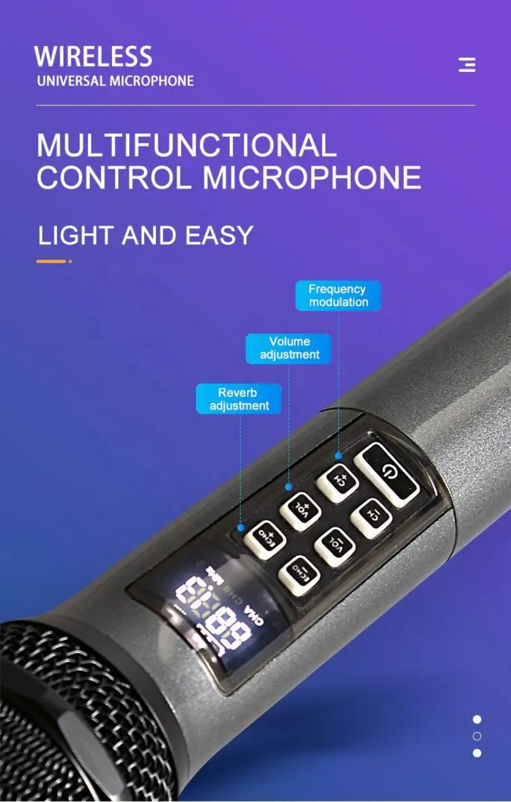 Professional Dual Handheld UHF Wireless Microphone System