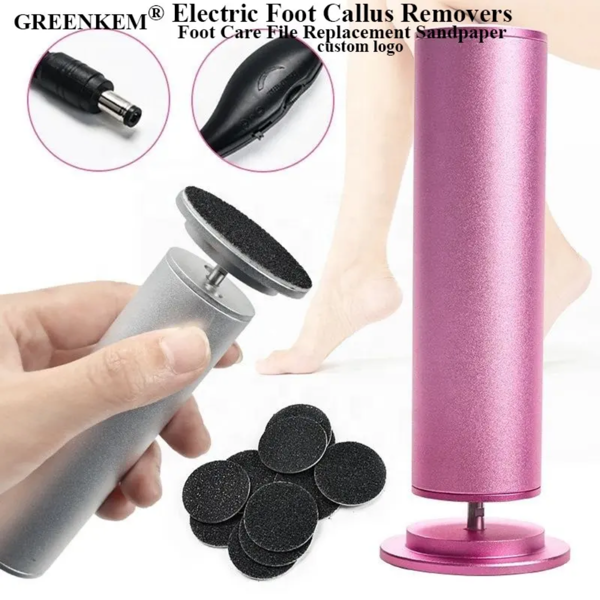 Electric Foot Callus Remover & Pedicure File Set