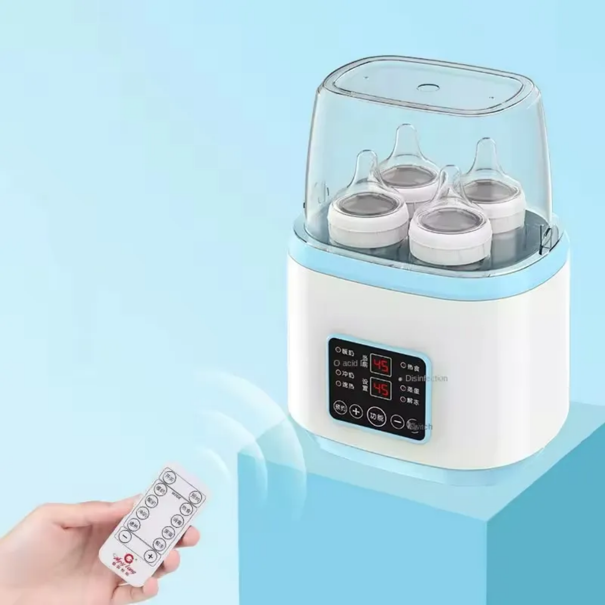 Multi-Function Baby Bottle Warmer & Sterilizer with Remote