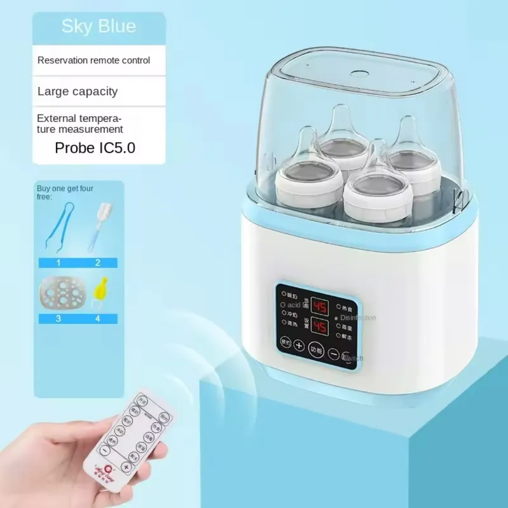Multi-Function Baby Bottle Warmer & Sterilizer with Remote