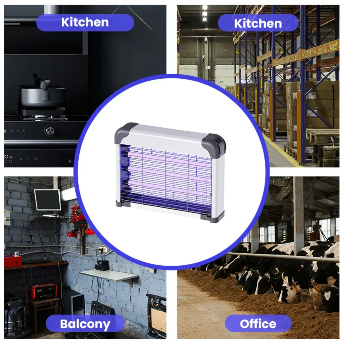 Electric UV Insect Killer & Mosquito Zapper Lamp