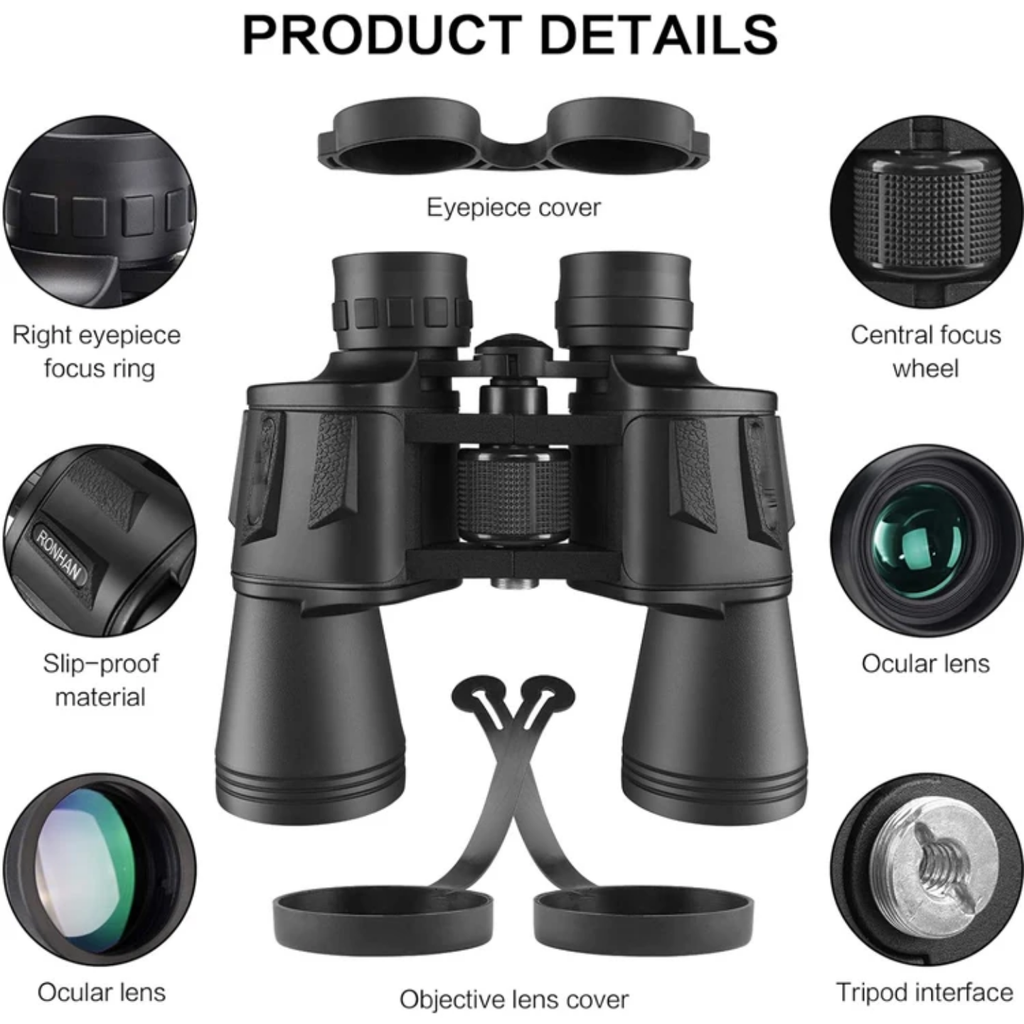 High-Performance Waterproof Outdoor Binoculars & Case Kit