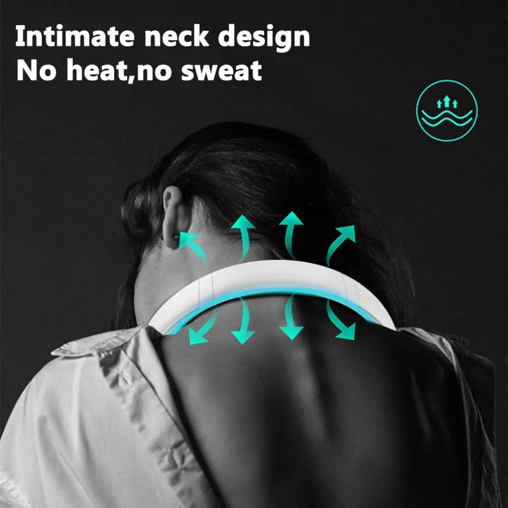 Hands-Free Portable Bladeless Neck Fan & Personal Cooler