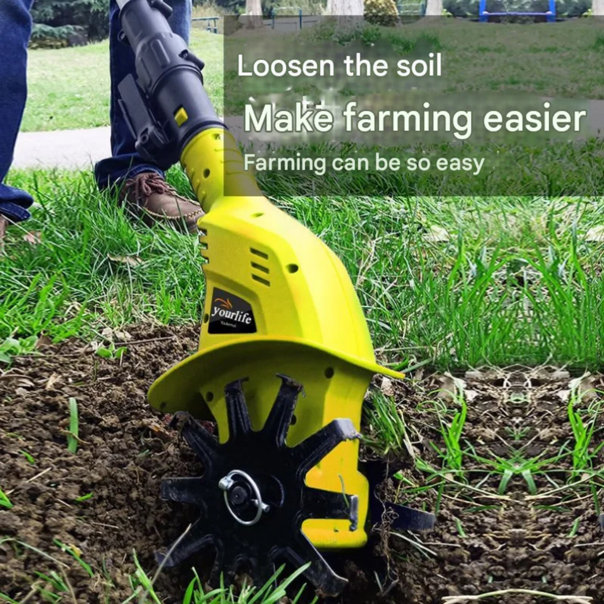 Cordless Electric Garden Cultivator & Soil Tiller