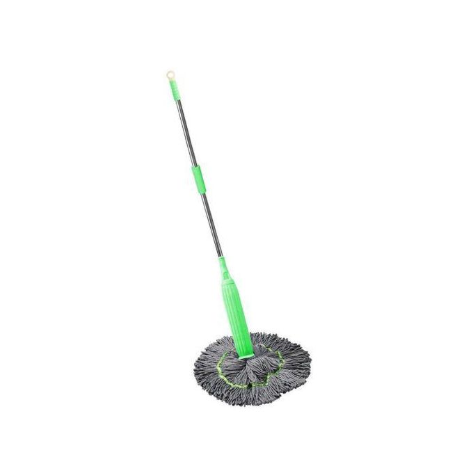 Twist-and-Squeeze Microfiber Round Mop