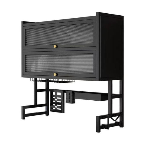 2 Layers Over The Sink Dish Rack - Double Sized Sink ( Not Assembled) -Black