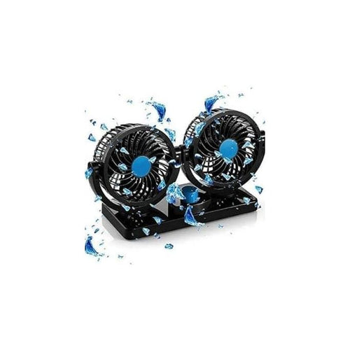 12V dual-head car cooling fan