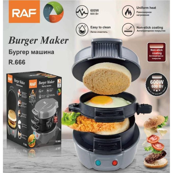 RAF Electric Burger & Breakfast Sandwich Maker (Model R.666)
