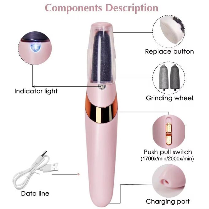 Electric Callus Remover – Portable Foot Care Pedicure Tool