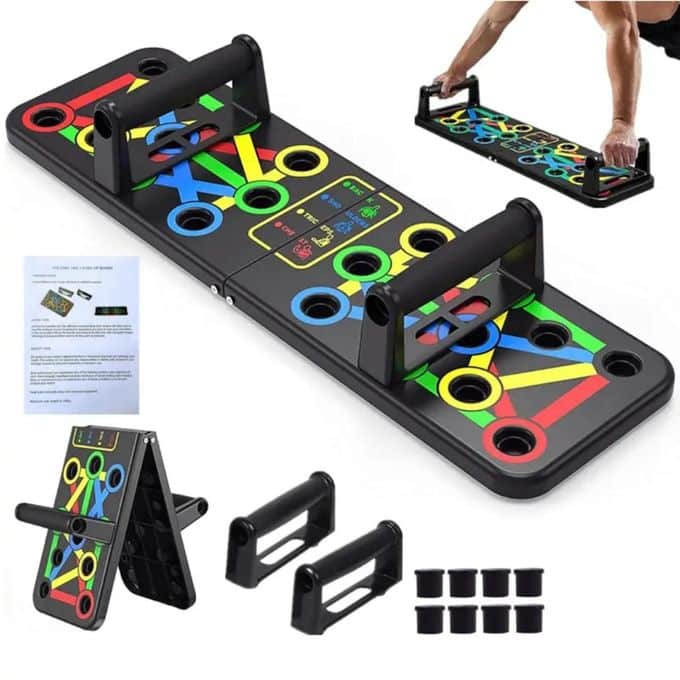 Foldable Push Up Board- Black