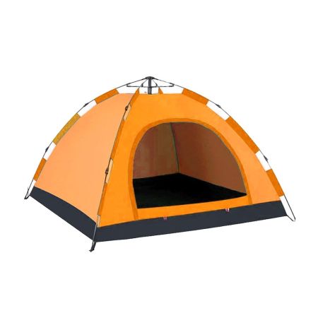 3-4 Person Orange Automatic Instant Pop-Up Tent