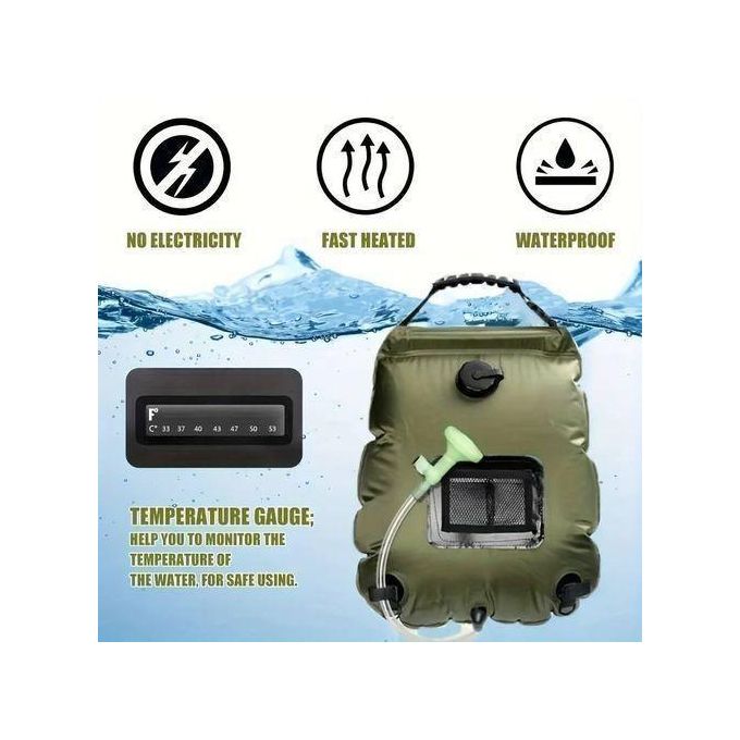20L Solar Camping Shower Bag