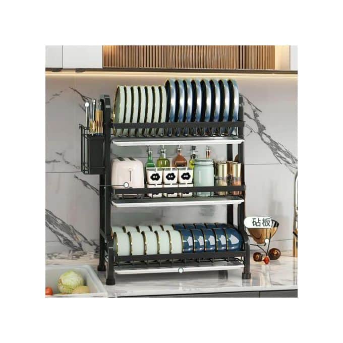 3-layer Kitchen Rack - Black