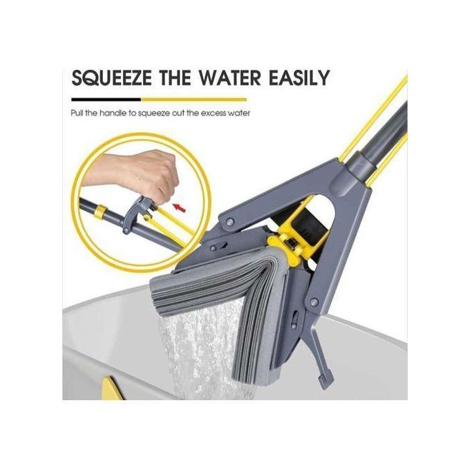 Heavy-Duty Butterfly Squeeze PVA Sponge Mop