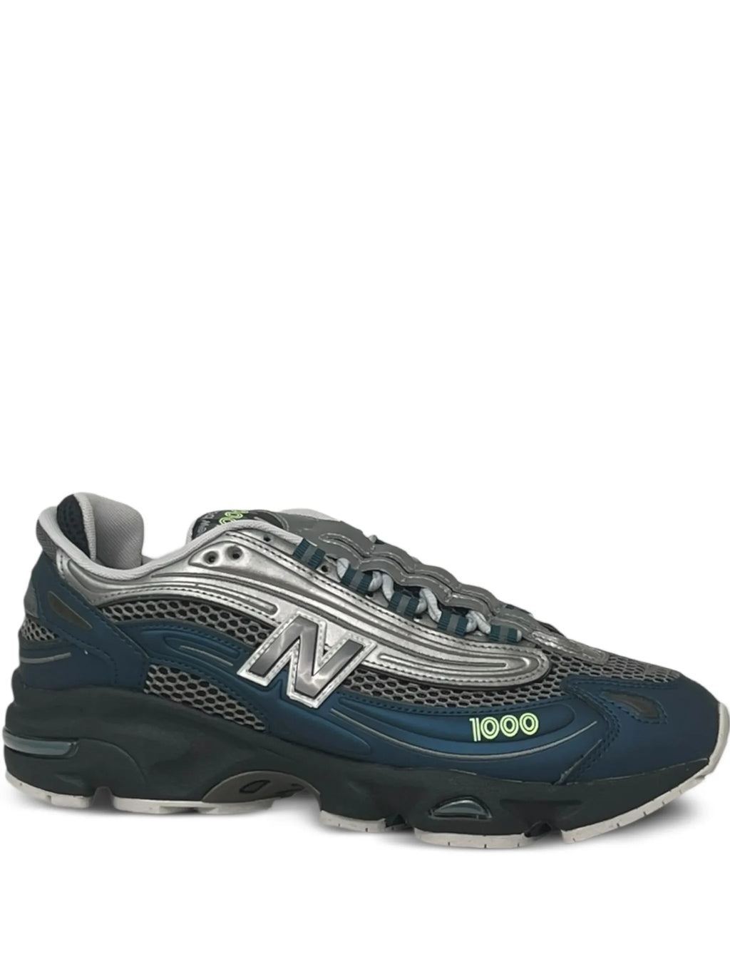New Balance 1000 — Pink & Metallic Silver