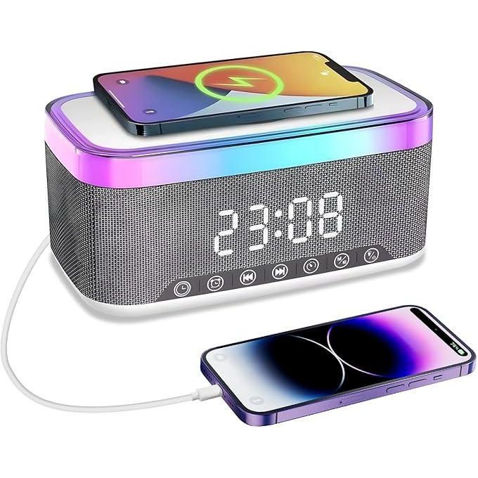Smart 3-in-1 LED Bluetooth Speaker & Wireless Charging Station
