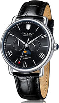 Classic Chronograph Dress Watch – Silver & Black