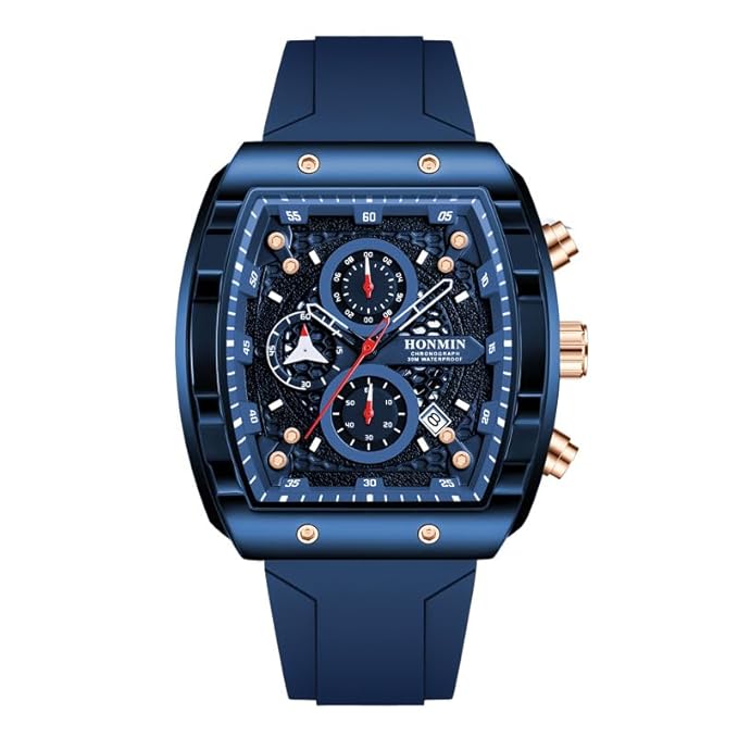 1PCS Multifunction Luminous Sports Watch for Men – Waterproof Casual Quartz Watch with Chronograph & Date Display, Durable Outdoor Wristwatch