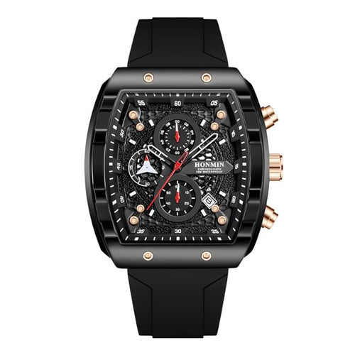 1PCS Multifunction Luminous Sports Watch for Men – Waterproof Casual Quartz Watch with Chronograph & Date Display, Durable Outdoor Wristwatch