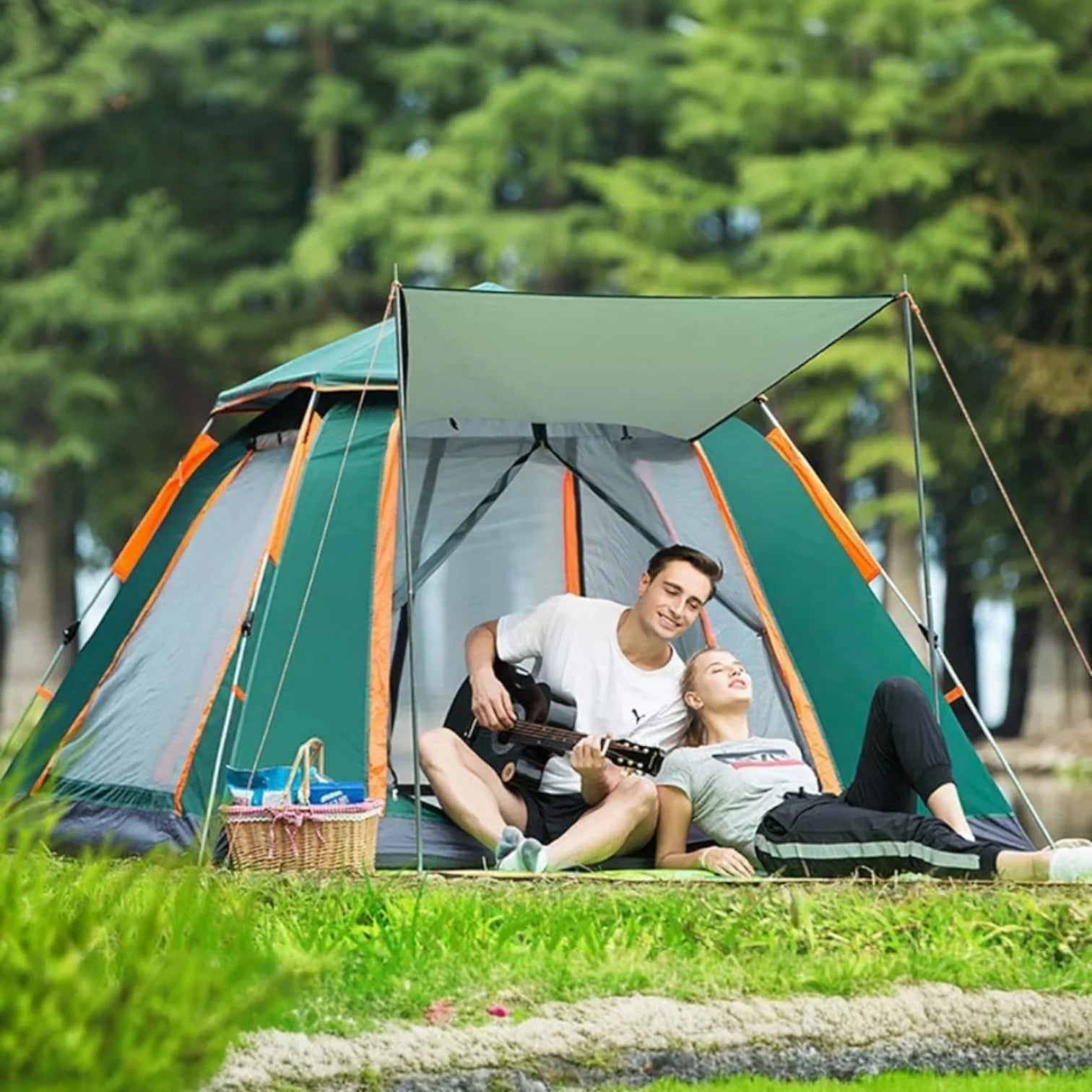 Automatic Pop-Up Family Camping Tent