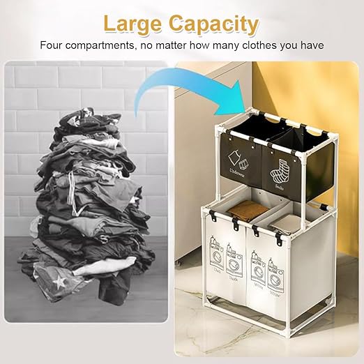 Multi-Compartment Laundry Sorter & Organizer